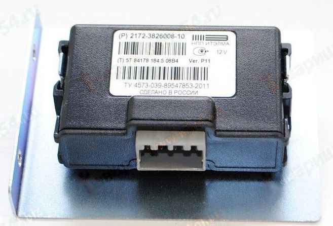 Блок управления парктроником ВАЗ 2172 Приора с кронштейном <b>ЭЛКАР 2172-3826008-10</b> - изображение