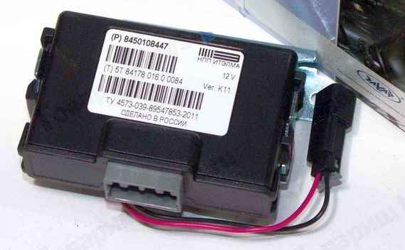 Блок управления и сигнализации системы парковки ВАЗ 2190 Granta FL с кронштейном <b>ЭЛКАР 8450108447 ИУ</b> (8450108447) - изображение