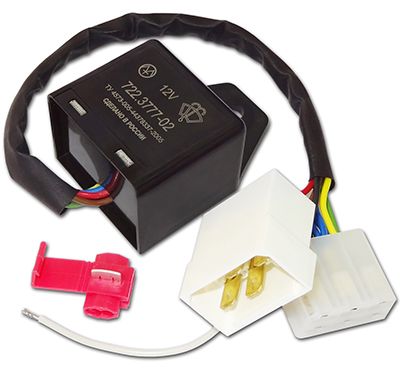 Реле стеклоочистителя " пауза" ВАЗ 2101-2107, 2121 с регулировкой <b>Энергомаш 722.3777-01/02</b> - изображение