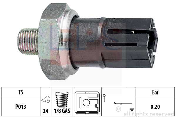 Датчик давления масла! Nissan Almera 1.4-2.2/2.0D 95>/Primera 1.6i-2.0i/2.0D/TD 88> <b>EPS 1800042</b> - изображение