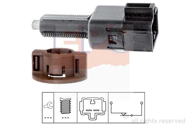 Датчик стоп-сигнала_ Peugeot 107 1.0, Toyota Aygo 1.0AvensisCorolla 1.6-2.0VVT-i 01> <b>EPS 1810211</b> - изображение