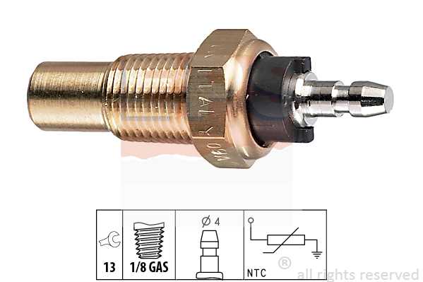 Датчик температуры охл.жидк.! Honda Accord 1.6-2.7i 86>, Rover 600 2.0/2.3 93> <b>EPS 1830052</b> - изображение