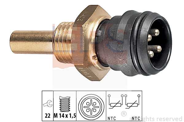 Датчик температуры охл.жидк.! инжект. MB W201 1.8i-2.3i 82-93/W124 2.0i-4.2i 84-93 <b>EPS 1830151</b> - изображение