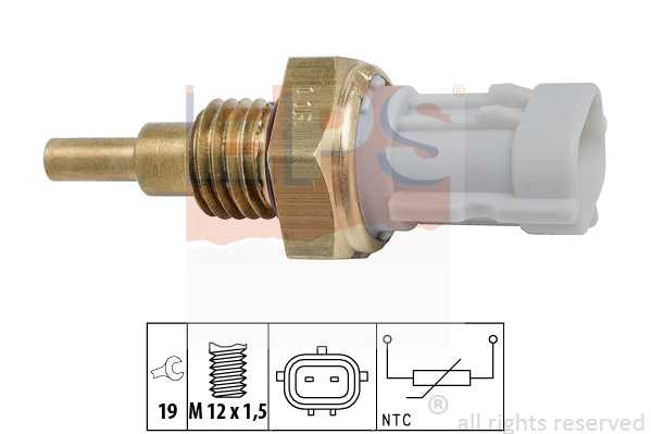 Датчик температуры охл.жидк._ Fiat Sedici 1.6 16V 06>,Suzuki Grand Vitara 1.51.62.0 05> <b>EPS 1830351</b> - изображение