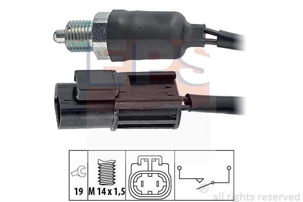 Датчик заднего хода! Nissan Bluebirrd 1.6 88>/Almera 1.4i 95>/Primera 1.6/2.0i 90-93 <b>EPS 1860116</b> - изображение