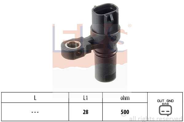 Датчик положения коленвала! Opel Astra G/F/Zafira 1.4-2.0i/2.2DTi 16V 98> <b>EPS 1953441</b> - изображение