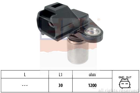 Датчик положения распредвала! Toyota Avensis/Corolla/Yaris/Rav4/Land Cruiser 1.4-4.5D 04> <b>EPS 1953497</b> - изображение