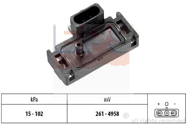Датчик давления воздуха_ Renault ClioLagunaMeganeKangoo 1.2i-2.0i 96> <b>EPS 1993001</b> - изображение
