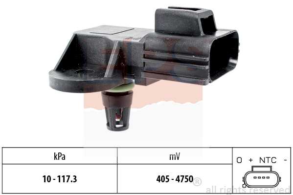 Датчик давления воздуха! Ford Focus/Mondeo, подходит для VOLVO S40/V50 1.8/2.0 00> <b>EPS 1993100</b> - изображение Датчик давления воздуха! Ford Focus/Mondeo, подходит для VOLVO S40/V50 1.8/2.0 00> <b>EPS 1993100</b> - изображение