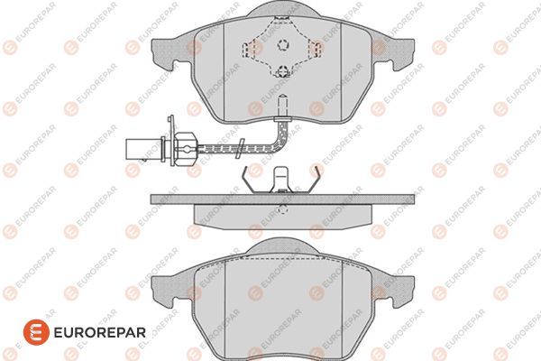 Передние тормозные колодки <b>EURO REPAR 1617253080</b> - изображение Передние тормозные колодки <b>EURO REPAR 1617253080</b> - изображение