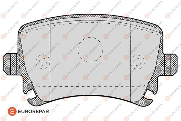 Задние тормозные колодки <b>EURO REPAR 1617259180</b> - изображение