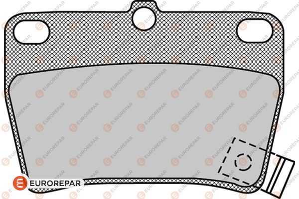 Задние тормозные колодки <b>EURO REPAR 1617265680</b> - изображение