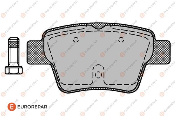 Задние тормозные колодки <b>EURO REPAR 1617272480</b> - изображение