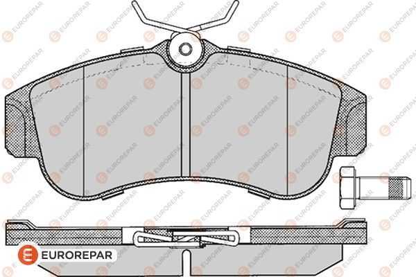 Передние тормозные колодки <b>EURO REPAR 1617275880</b> - изображение