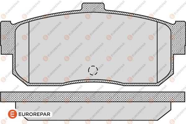 Тормозные колодки <b>EURO REPAR 1617277280</b> - изображение Тормозные колодки <b>EURO REPAR 1617277280</b> - изображение