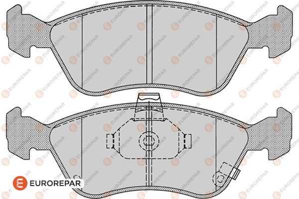 Тормозные колодки <b>EURO REPAR 1617281980</b> - изображение Тормозные колодки <b>EURO REPAR 1617281980</b> - изображение