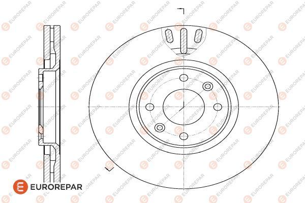 Тормозной диск <b>EURO REPAR 1618859580</b> - изображение