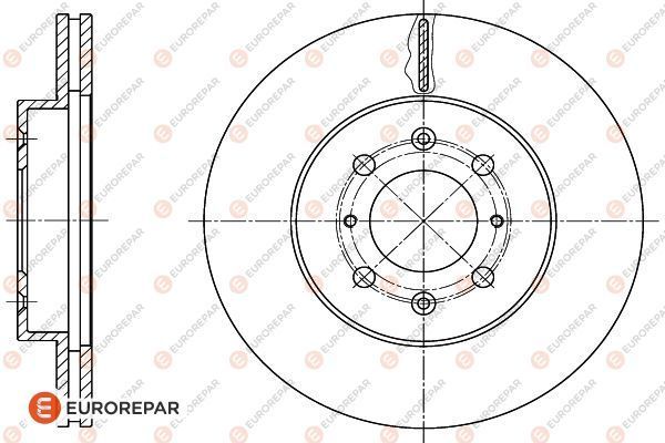 Тормозной диск <b>EURO REPAR 1618869480</b> - изображение