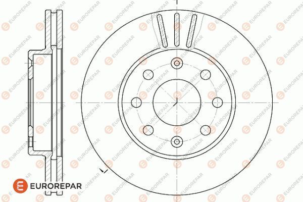 Диск тормозной <b>EURO REPAR 1618870280</b> - изображение