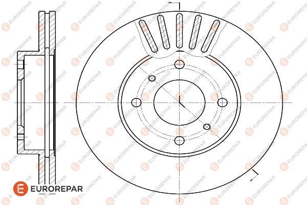 Диск тормозной <b>EURO REPAR 1618882880</b> - изображение