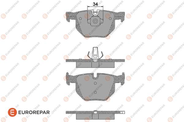 Задние тормозные колодки <b>EURO REPAR 1623062880</b> - изображение