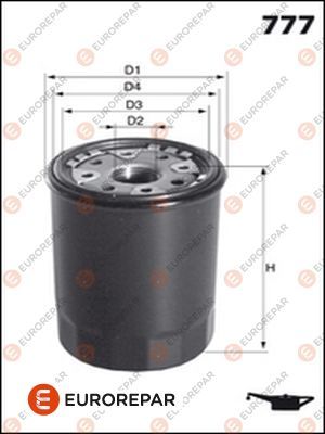 Фильтр масляный <b>EURO REPAR E149163</b> - изображение