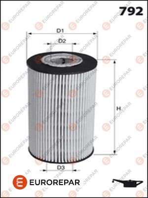 Фильтр масляный <b>EURO REPAR E149245</b> - изображение