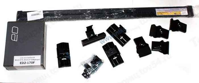 Багажник ВАЗ 2170 Приора (штатн крепление) сталь (110см) <b>ЕВРОДЕТАЛЬ ED2-170F/ED7-210S</b> - изображение