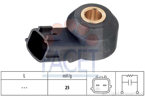 Датчик детонации MAZDA: 2 1.5 14-, 3 1.5/2.0 13-, 6 2.0/2.5 12-, CX-5 <b>FACET 9.3257</b> - изображение