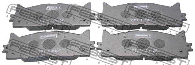 Колодки тормозные дисковые передний для LEXUS ES(ACV4#, ASV6#, AVV6#, GSV4#, GSV6#) / TOYOTA AURION(ACV4#, ACV5#, GSV4#, GSV5#), CAMRY(AVV5#, XV5#) <b>FEBEST 0101-ACV40F</b> - изображение 2