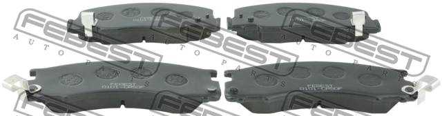 Колодки тормозные передн TOYOTA LITE 4WD 1996-2007 <b>FEBEST 0101-CR50F</b> - изображение 1