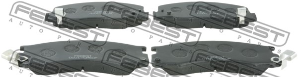 Колодки тормозные передн TOYOTA LITE 4WD 1996-2007 <b>FEBEST 0101-CR50F</b> - изображение