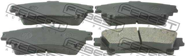 Колодки тормозные задние подходит для TOYOTA HIGHLANDER (NAP) ASU50,GSU5#,GVU58 2013.12- [US] <b>FEBEST 0101-GGL15R</b> - изображение 1