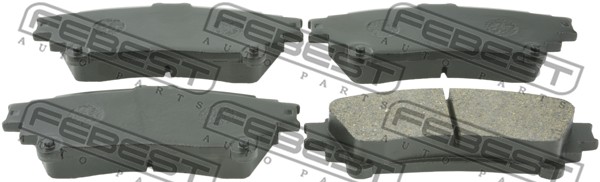 Колодки тормозные задние подходит для TOYOTA HIGHLANDER (NAP) ASU50,GSU5#,GVU58 2013.12- [US] <b>FEBEST 0101-GGL15R</b> - изображение