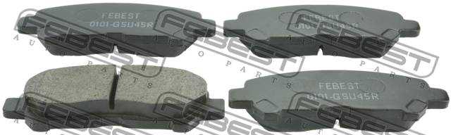 Колодки тормозные дисковые передний для TOYOTA KLUGER(#ASU4#,#GSU4#,#MHU4#) <b>FEBEST 0101-GSU45R</b> - изображение 2
