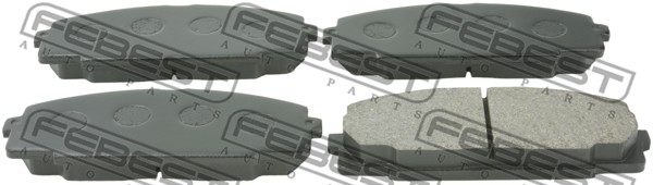 Колодки тормозные передние подходит для TOYOTA HIACE VAN,COMMUTER LH1##,RZH10#,11#,125,135,15# 1989.08-2006.02 [GR] <b>FEBEST 0101-KLH12F</b> - изображение