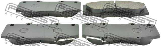 Колодки тормозные передние подходит для TOYOTA HILUX GGN15, 25, 35, KUN1#, 2#, 3#, LAN15, 25, 35, TGN1#, 26, 36 2004.08-2012.04 [US] <b>FEBEST 0101-KUN60F</b> - изображение