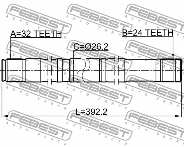 Приводной вал FEBEST 0112-CDT220RH - изображение 3