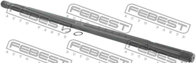 Полуось правая TOYOTA AVENSIS ADT25#/AZT25#/CDT250/ZZT25# 2003-2008 <b>FEBEST 0112-ZZT251RH</b> - изображение 1