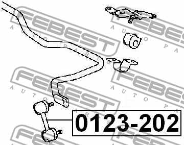 Тяга / стойка стабилизатора FEBEST 0123-202 - изображение 3