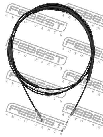 Тросик привода замка открывания багажника <b>FEBEST 0199-ACV30LUG</b> - изображение