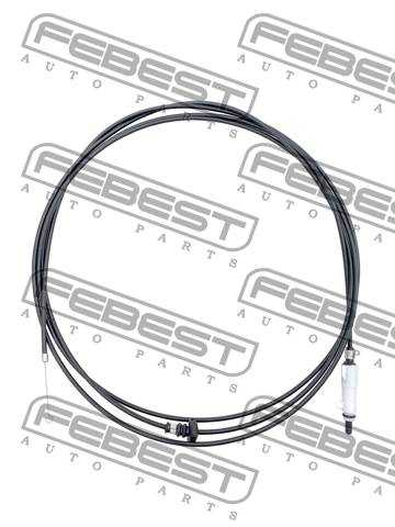 Трос привода лючка бензобака <b>FEBEST 0199-KUN26LUG</b> - изображение