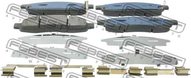 Колодки передние NISSAN ARMADA TA60/INFINITI QX56 (JA60) 2003- <b>FEBEST 0201-A60F</b> - изображение 1