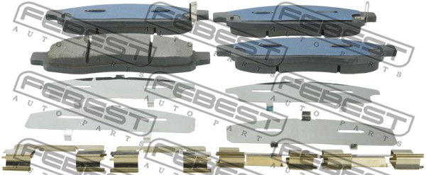 Колодки передние NISSAN ARMADA TA60/INFINITI QX56 (JA60) 2003- <b>FEBEST 0201-A60F</b> - изображение Колодки передние NISSAN ARMADA TA60/INFINITI QX56 (JA60) 2003- <b>FEBEST 0201-A60F</b> - изображение