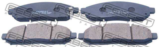 Колодки тормозные дисковые передний для NISSAN NAVARA(D40), NP300 NAVARA(D23), PATHFINDER(R51) <b>FEBEST 0201-R51MF</b> - изображение 2