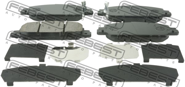 Колодки тормозные передние подходит для HONDA ACCORD CR1 2013-2014 [GN] <b>FEBEST 0301-CR5F</b> - изображение