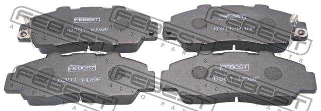 Колодки тормозные дисковые передний для HONDA ASCOT, AVANCIER, CIVIC(EJ,EK), CR(RD), INSPIRE, SHUTTLE(RA), TORNEO <b>FEBEST 0301-RD9F</b> - изображение 2