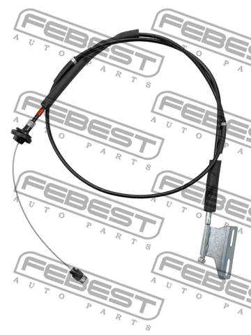 Трос привода дроссельной заслонки <b>FEBEST 0499-ACCS</b> - изображение