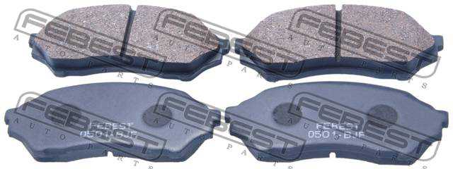Колодки тормозные дисковые передний <b>FEBEST 0501-BJF</b> - изображение 2