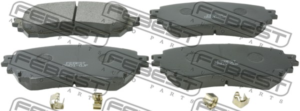 Колодки тормозные передн MAZDA 6 GJ 2012- <b>FEBEST 0501-GJF</b> - изображение